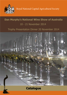 Catalogue Proud Sponsors of the 2014 National Wine Show of Australia