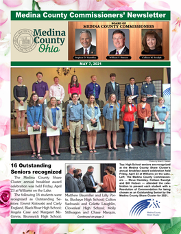 Medina County Commissioners' Newsletter