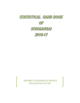 District Statistical Office Sivagangai-630 562