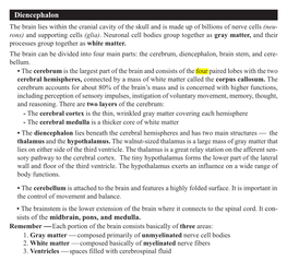 Diencephalon Sists of the Midbrain, Pons, and Medulla