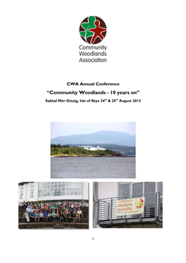 CWA Annual Conference 2013