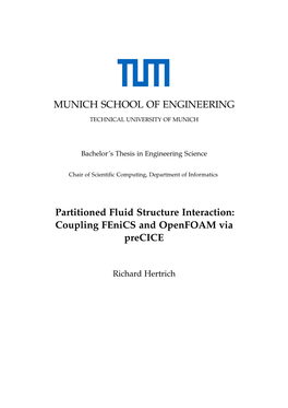 Coupling Fenics and Openfoam Via Precice