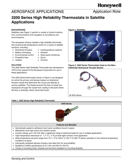 3200 Series in Satellite Applications