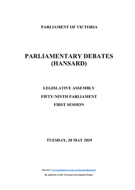 Parliamentary Debates (Hansard)