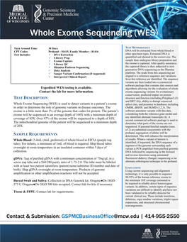 Whole Exome Sequencing (WES)