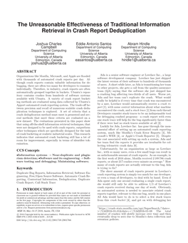 The Unreasonable Effectiveness of Traditional Information Retrieval in Crash Report Deduplication