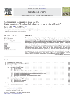 Gemstones and Geosciences in Space and Time Digital Maps to the “Chessboard Classiﬁcation Scheme of Mineral Deposits”