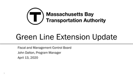 Green Line Extension Update