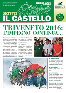 Triveneto 2016: L’Impegno Continua…