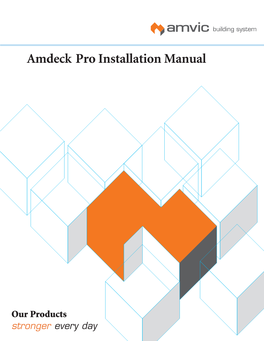 Amdeck Pro Installation Manual