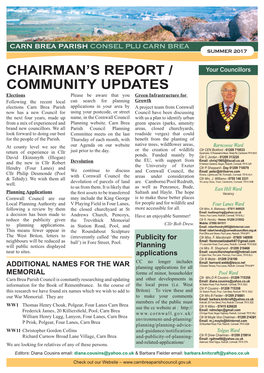 Chairman's Report / Community Updates