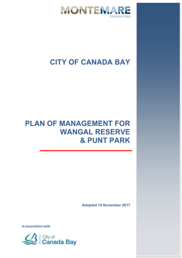 City of Canada Bay Plan of Management for Wangal