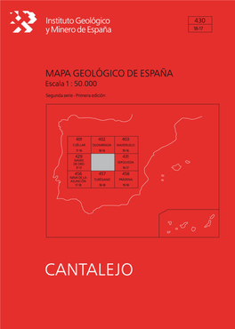 MAPA GEOLÓGICO DE ESPAÑA Escala 1:50.000