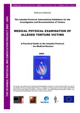Medical Physical Examination in Connection with Torture