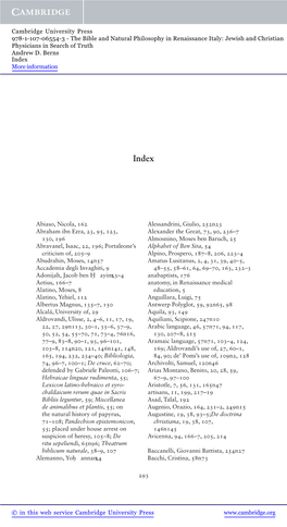 293 Abiaso, Nicola, 162 Abraham Ibn Ezra, 23 , 95 , 123 , 130 , 196