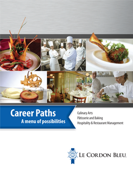 Le Cordon Bleu Career Guide 13 Y - in R T S S As O Y T Y T E T R T U D N O I L a C N R O E I T D E T I E G N N I E Oom E I S M R