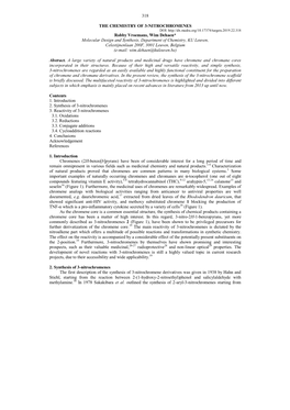 318 the Chemistry of 3-Nitrochromenes