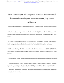 How Heterozygote Advantage Can Promote the Evolution of Disassortative Mating and Shape the Underlying Genetic Architecture?