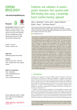 Protein Interactors from Genome-Wide DNA-Binding Data Using a Knowledge