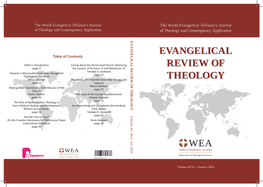 Evangelical Review of Theology