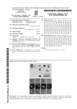 WO 2016/090486 Al 16 June 2016 (16.06.2016) W P O P C T