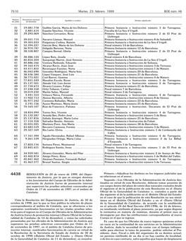 BOE 046 De 23/02/1999 Sec 2 Pag 7510 a 7513