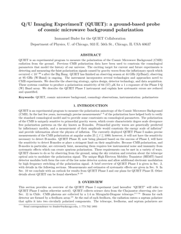 A Ground-Based Probe of Cosmic Microwave Background Polarization