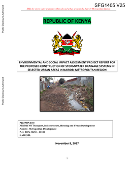 REPUBLIC of KENYA Public Disclosure Authorized