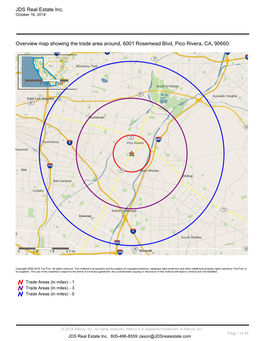 JDS Real Estate Inc. Overview Map Showing The