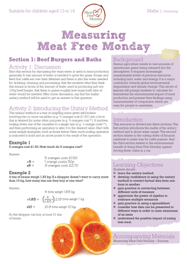 Measuring Meat Free Monday