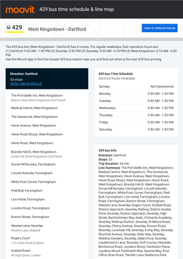 429 Bus Time Schedule & Line Route