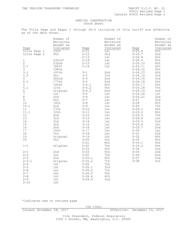 THE VERIZON TELEPHONE COMPANIES TARIFF F.C.C. NO. 21 435Th Revised Page 1 Cancels 434Th Revised Page 1