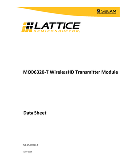 MOD6320-T Wirelesshd Transmitter Module