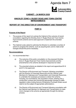 Hinckley Zone 4: Rugby Road and Town Centre Improvements