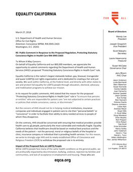EQUALITY CALIFORNIA Eqca.Org