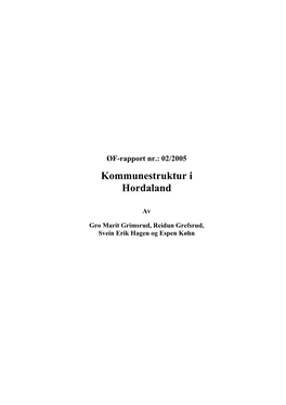 ØF-Rapport Nr.: 02/2005