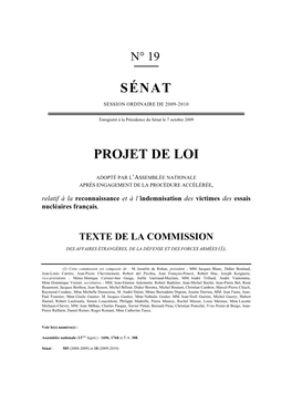 Projet De Loi Sénat Amendé Du 7 Octobre 2009