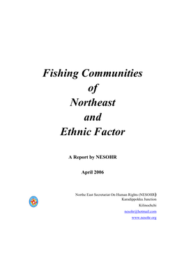 Fishing Communities of Northeast and Ethnic Factor