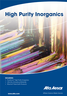 High Purity Inorganics