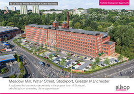 Meadow Mill, Water Street, Stockport, Greater Manchester