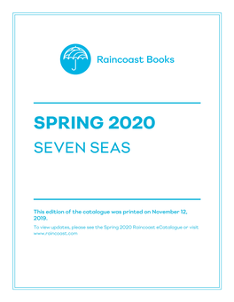 Spring 2020 Seven Seas