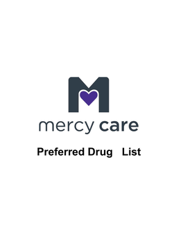 Preferred Drug List Mercy Care