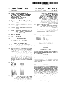 (12) United States Patent (10) Patent No.: US 9,023,308 B2 Shankman (45) Date of Patent: May 5, 2015