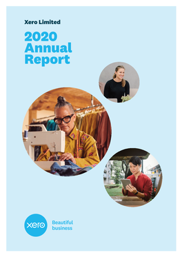 Xero Limited 2020 Annual Report Cover Images