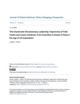 The Charismatic Revolutionary Leadership Trajectories of Fidel Castro and Lázaro Cárdenas: from Guerrillas to Heads of State in the Age of US Imperialism