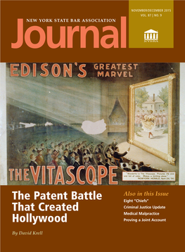 THE PATENT BATTLE THAT CREATED HOLLYWOOD by David Krell 10