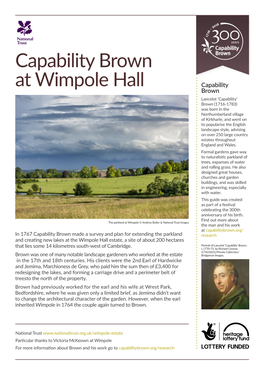 Capability Brown at Wimpole Hall