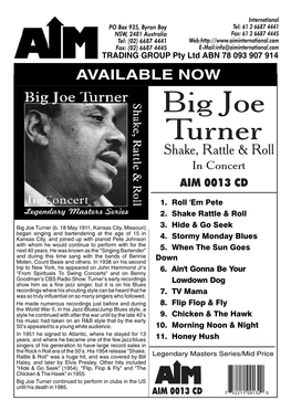 0013 Big Joe Turner.Cdr