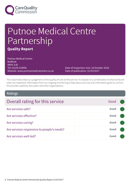 Putnoe Medical Centre Partnership Newapproachcomprehensive