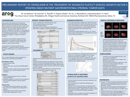 Pdgfra) D842v Mutant Gastrointestinal Stromal Tumor (Gist